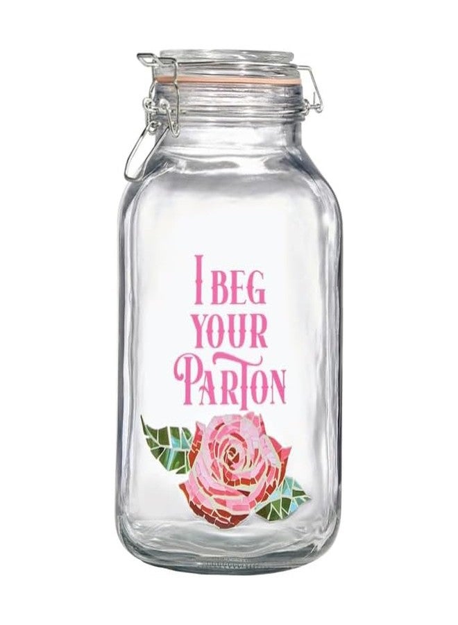 Dolly Parton Preserving Clamp Jar, 101 oz (3000ml), Pink - Image 1